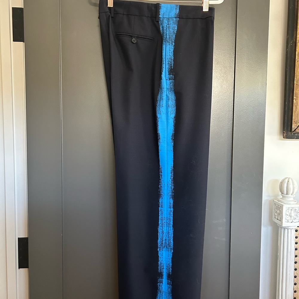 COS Women's Straight Leg Pants with Blue Stripe